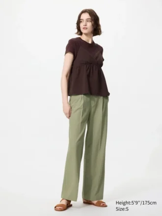 Pantaloni larghi a pieghe da donna | Tall