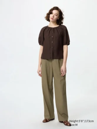 Pantaloni larghi a pieghe da donna | Tall
