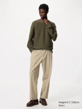 Pantaloni larghi a pieghe da uomo