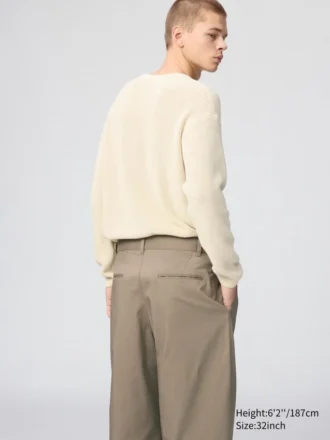 Pantaloni larghi a pieghe da uomo