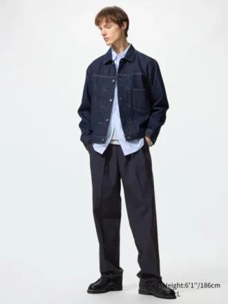 Pantaloni larghi a pieghe da uomo | Tall