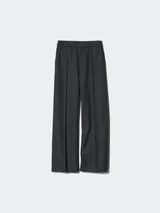 Pantaloni larghi da donna in jersey spazzolato