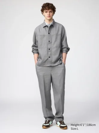 Pantaloni larghi da uomo in Premium Linen