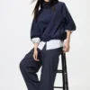 Pantaloni larghi eleganti da donna | A righe Pantaloni larghi eleganti da donna | A righe
