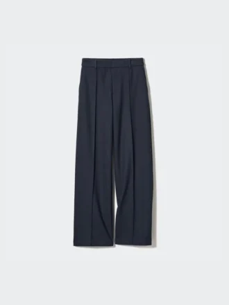 Pantaloni larghi in jersey spazzolato da donna | Taglia alta