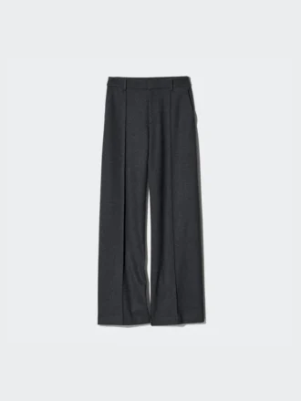 Pantaloni larghi in jersey spazzolato da donna | Taglia alta