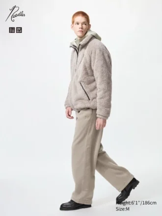 Pantaloni larghi in pile unisex