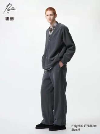 Pantaloni larghi in pile unisex