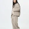 Pantaloni larghi in pile unisex Pantaloni larghi in pile unisex