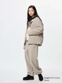 Pantaloni larghi in pile unisex Pantaloni larghi in pile unisex