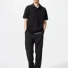 Pantaloni larghi unisex in misto lino Pantaloni larghi unisex in misto lino