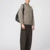 Pantaloni sportivi larghi unisex in tessuto spazzolato Pantaloni sportivi larghi unisex in tessuto spazzolato