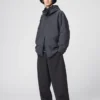 Pantaloni sportivi larghi unisex in tessuto spazzolato Pantaloni sportivi larghi unisex in tessuto spazzolato
