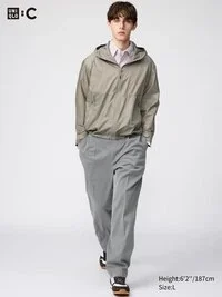 Pantaloni unisex a zampa larga con pieghe