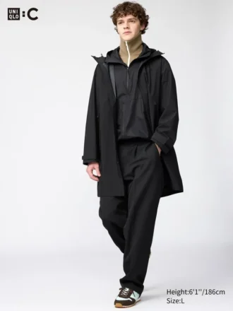 Pantaloni unisex a zampa larga con pieghe