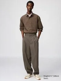 Pantaloni unisex a zampa larga con pieghe