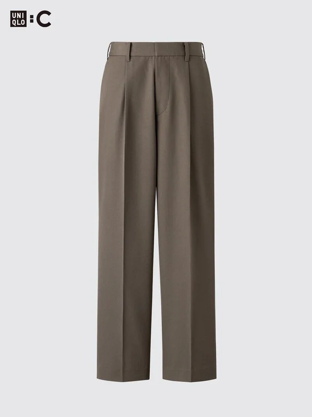 Pantaloni unisex a zampa larga con pieghe Pantaloni unisex a zampa larga con pieghe
