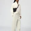 Pantaloni unisex in felpa a zampa Pantaloni unisex in felpa a zampa