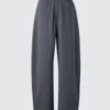 Pantaloni unisex in felpa a zampa Pantaloni unisex in felpa a zampa