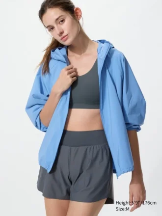 Parka da donna con protezione UV ripiegabile