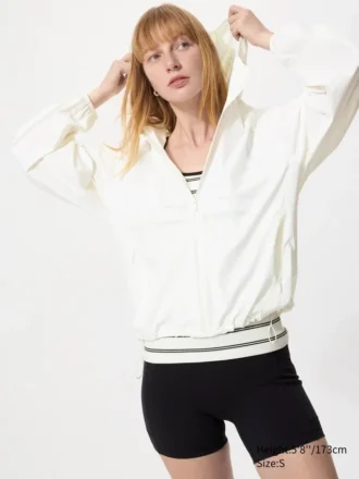 Parka da donna con protezione UV ripiegabile