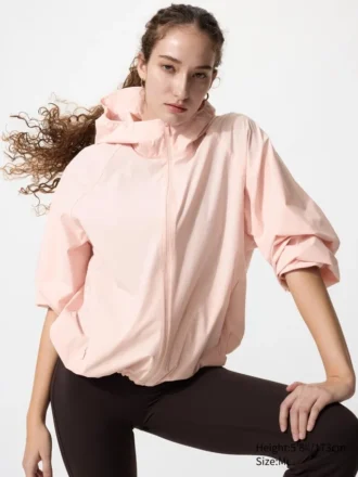 Parka da donna con protezione UV ripiegabile