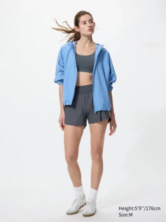 Parka da donna con protezione UV ripiegabile
