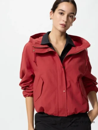 Parka in misto cotone da donna in pantaloncini