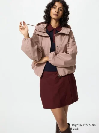 Parka in misto cotone da donna in pantaloncini
