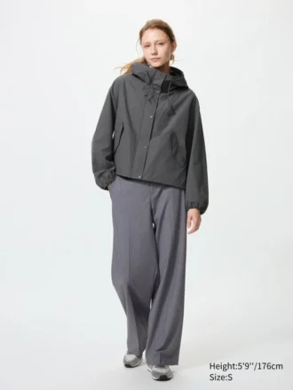 Parka in misto cotone da donna in pantaloncini