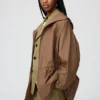 Parka oversize trasparente con protezione UV da donna Parka oversize trasparente con protezione UV da donna