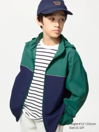Parka tascabile per bambini con protezione UV | Color Block