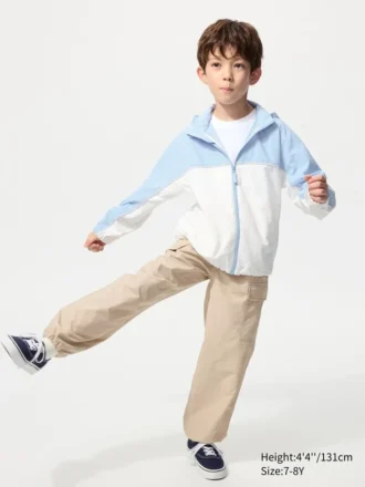 Parka tascabile per bambini con protezione UV | Color Block