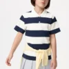 Polo a righe in piqué dry per bambini Polo a righe in piqué dry per bambini