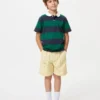 Polo a righe in piqué dry per bambini Polo a righe in piqué dry per bambini