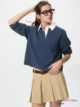 Polo da donna in cotone lavato