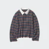 Polo da donna in cotone lavato | A righe Polo da donna in cotone lavato | A righe