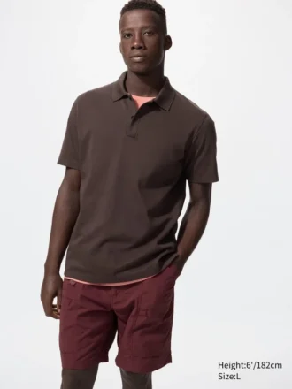 Polo unisex in piqué di cotone AIRism Polo unisex in piqué di cotone AIRism