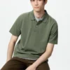Polo unisex in piqué di cotone AIRism Polo unisex in piqué di cotone AIRism