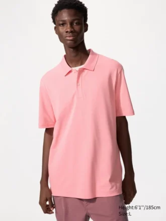 Polo unisex in piqué di cotone AIRism