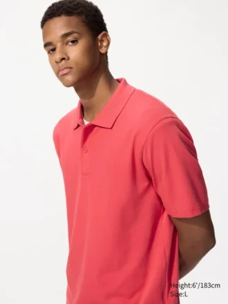 Polo unisex in piqué di cotone AIRism