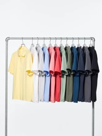 Polo unisex in piqué di cotone AIRism