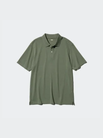 Polo unisex in piqué di cotone AIRism