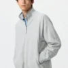 Pullover unisex con mezza zip