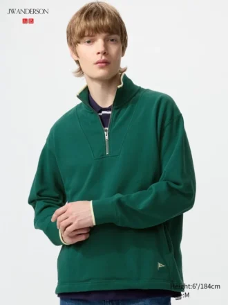 Pullover unisex con mezza zip Pullover unisex con mezza zip