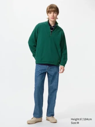 Pullover unisex con mezza zip Pullover unisex con mezza zip