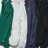 Pullover unisex con mezza zip