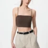 Reggiseno a fascia senza ferretti a coste da donna Reggiseno a fascia senza ferretti a coste da donna