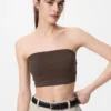 Reggiseno a fascia senza ferretti a coste da donna Reggiseno a fascia senza ferretti a coste da donna