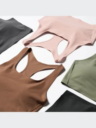 Reggiseno senza ferretti da donna (Active, scollo quadrato)